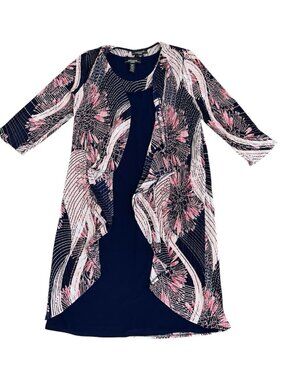 r & m richards beaded dress & flyaway jacket R & M Richards | Dresses | R M Richards Womens Beaded Dress Flyaway Jacket Dusty Rose Size 2